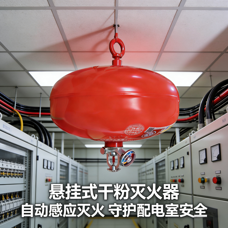 悬挂式干粉灭火器4kg6kg8kg10吊挂灯笼式装置4公斤温控自动灭火球