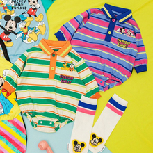 日本迪士尼 desney 2024秋新生儿宝宝长袖三角爬服卡通拥抱连身衣