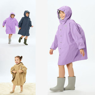 日本北面 the north face 2025儿童轻便上学书包位反光条雨披雨衣