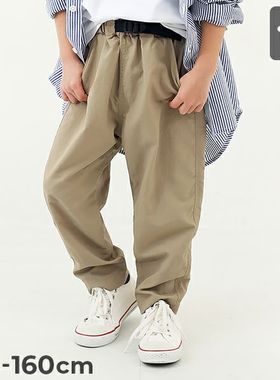 日本 devirock 2025春秋儿童防水防油污松紧腰带堆堆裤轻薄休闲裤