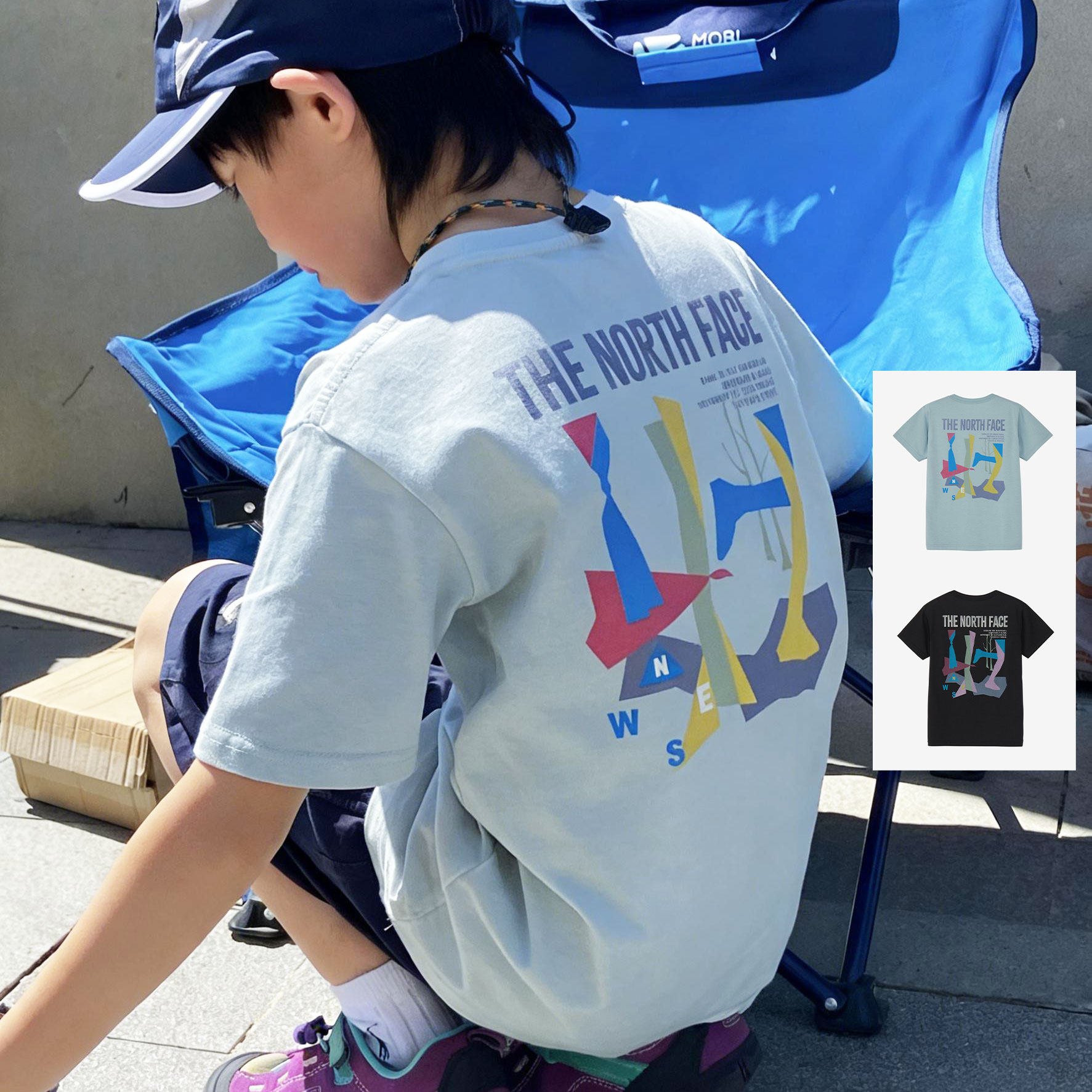 日本北面 THE NORTH FACE 2026夏儿童北极熊速干防晒UV85%短袖T恤