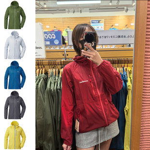 日本美山 montbell 2026夏少女山系连帽防水软壳冲锋衣皮肤衣夹克