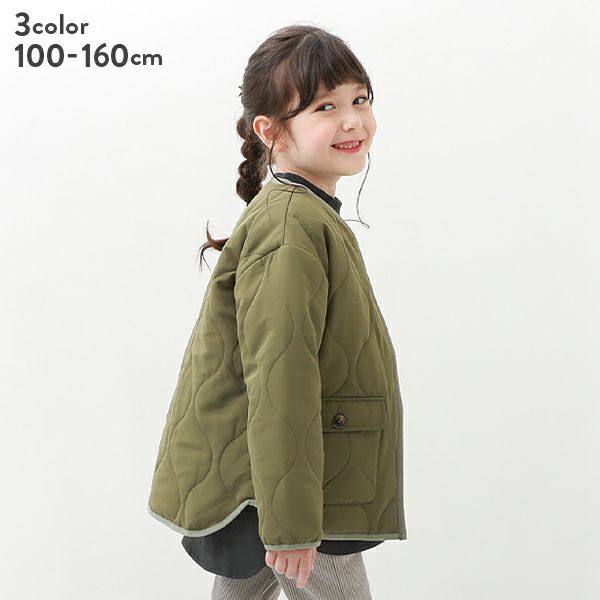 日本 devirock 2023冬季 男童女童宝宝轻薄夹棉保暖拉链棉服棉袄