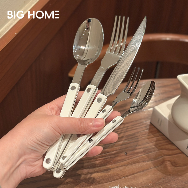 意式酒馆西餐餐具！304不锈钢主餐叉汤匙西餐刀叉勺甜品勺牛排刀