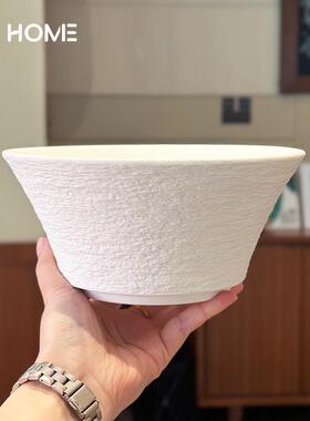 釉下彩陶瓷拉面碗！高颜值日式斗笠碗汤碗大碗白色餐具水果沙拉碗