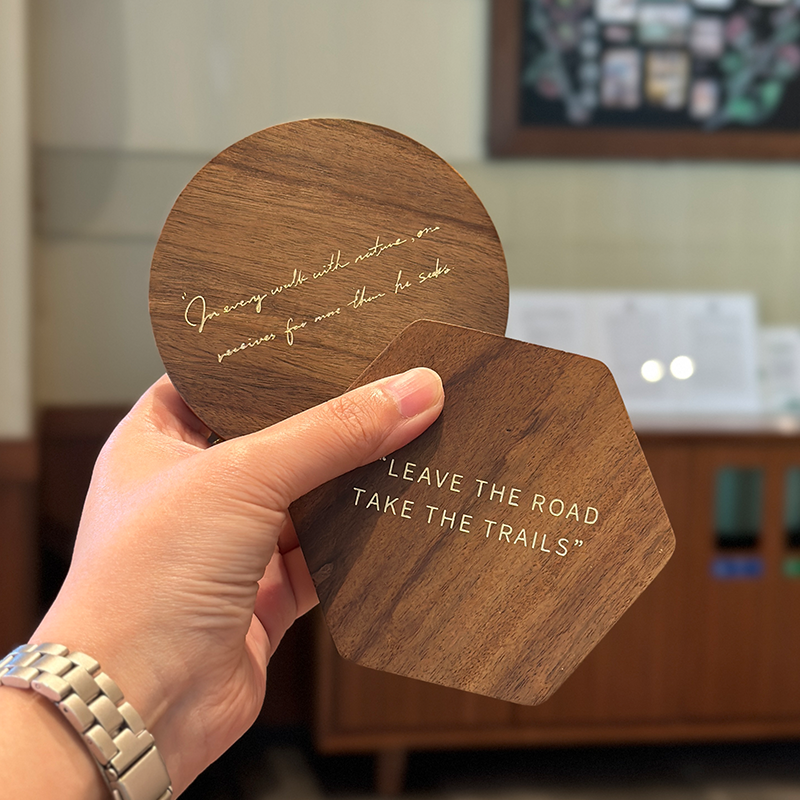 日式复古咖啡隔热木垫