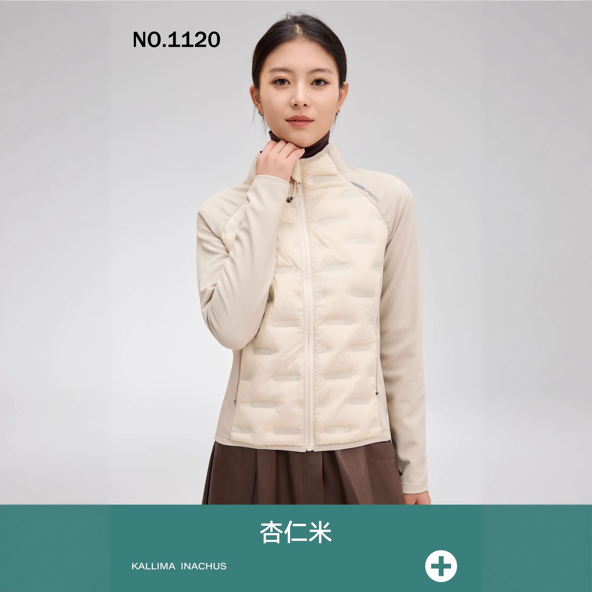 枯叶蝶1120秋冬新款轻薄羽绒服女90白鸭绒短款立领外套轻羽暖衣