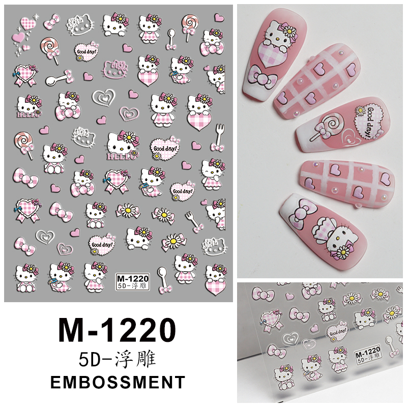 中国广州浮雕贴纸kitty猫