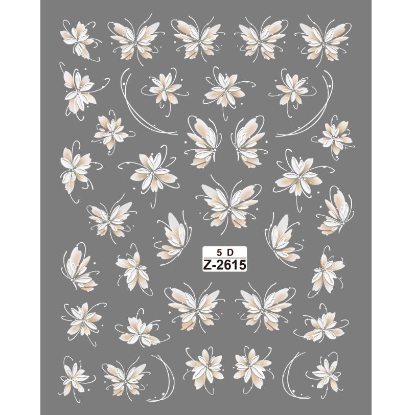 粉色七彩桃花浮雕半透花