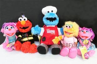 芝麻街公仔SESAME STREET毛绒玩具abby 艾比,艾莫,饼干怪,zoe