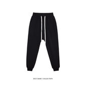 吊裆收脚卫裤 街头 拼接立体剪裁 休闲裤 IDLT RO风格 修身 潮 百