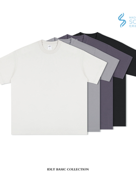 IDLT 凉感棉260g 廓形圆领 宽松落肩索罗娜防晒户外休闲TEE街头潮