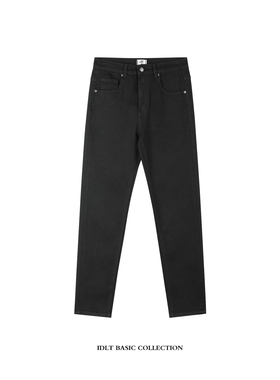 IDLT 【不掉色黑牛】高品质 SlimFit弹力修身小脚牛仔裤 黑色 潮