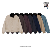 重磅珠帆布成衣染色水洗圣达菲工装 IDLT 15oz 夹克厚外套宽松棉衣