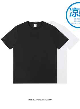 IDLT 【合身版】A-CHILL TOUCH 凉感T恤 高品质 白色T恤 圆领短袖