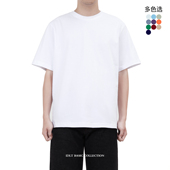 水洗纯色T恤落肩圆领休闲纯棉短袖 高品质 潮白tee 宽松版 IDLT