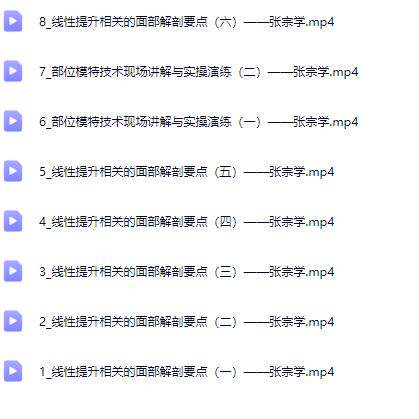 张宗学线性提升相关的面部解剖要点