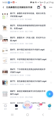 孔晓鼻整形应用解剖系列课10节