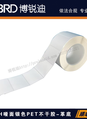 TH172-441/76.2X50.8MM  浅灰色PET标签-金属铭牌质感