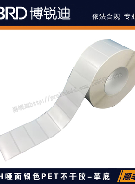 TH070-404/69.85X31.75MM浅灰色PET标签-金属铭牌质感