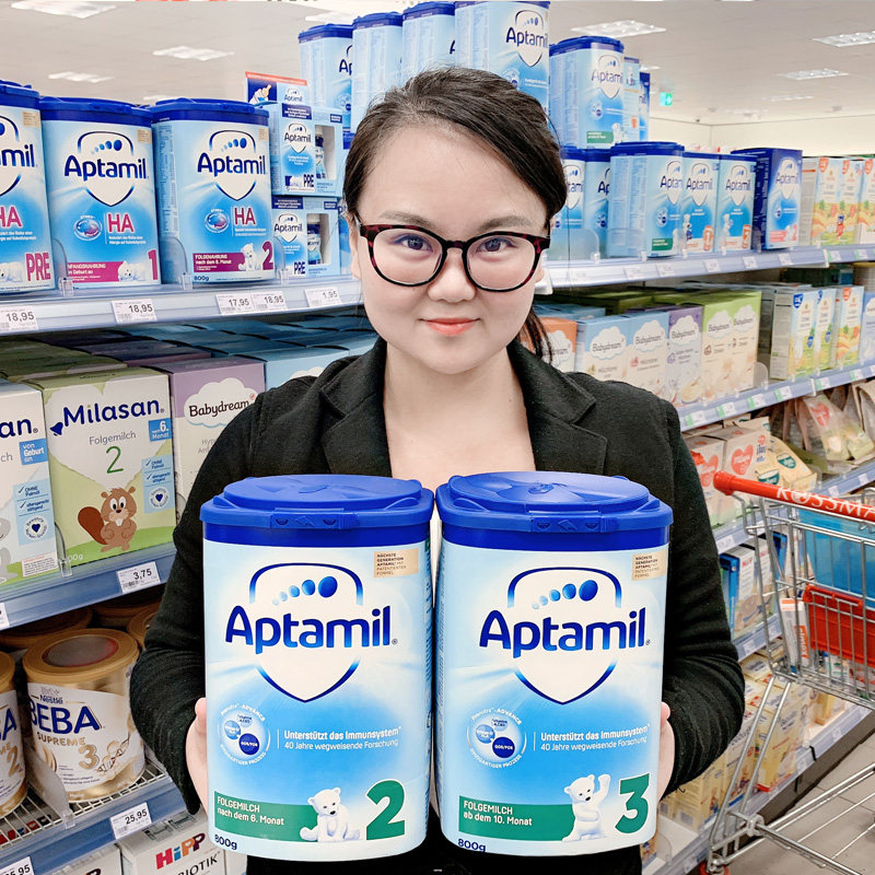 直邮德国爱他美标准系列奶粉蓝罐标准系列 6罐包邮包税aptamil