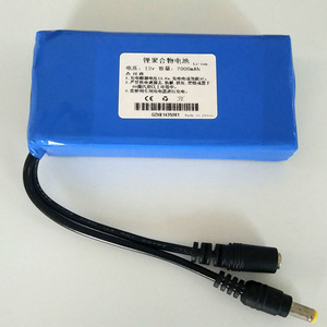聚合物12v 7A/7000mAh毫安 广场音响/喷雾器 大容量防爆锂电池组