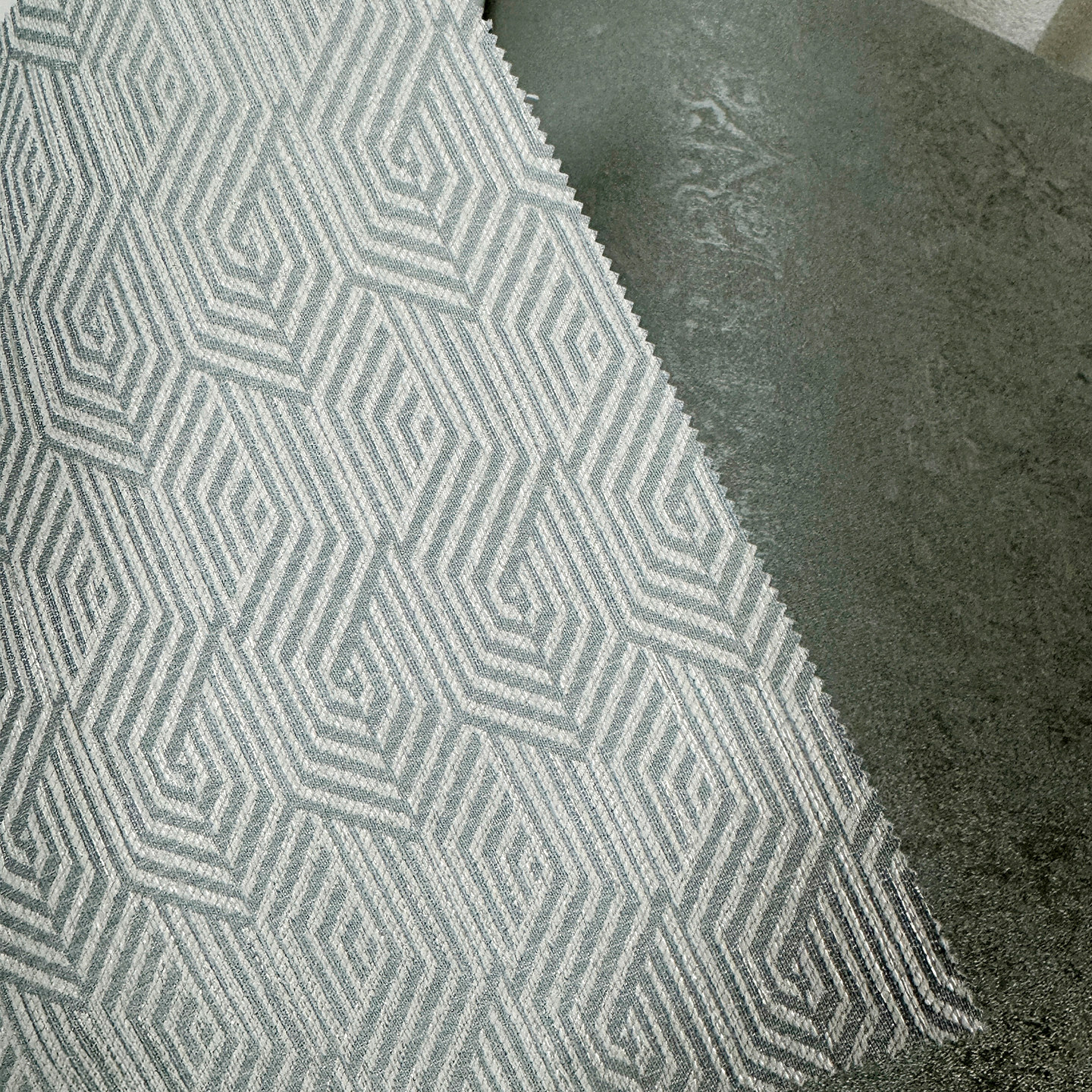 新中式提花墙布复古几何风无缝墙布客厅卧室壁布立体线条纹理墙布