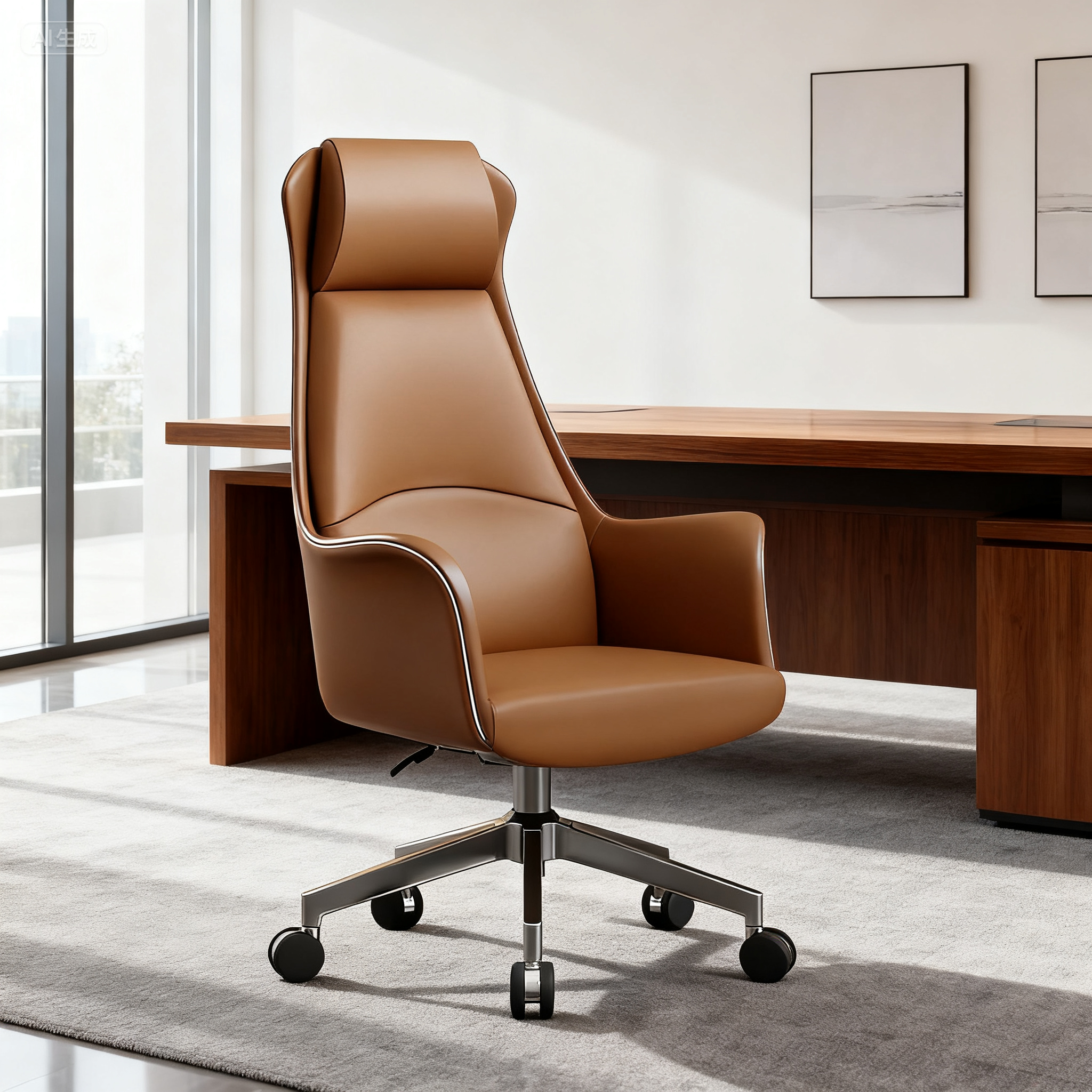 真皮老板椅办公室座椅电