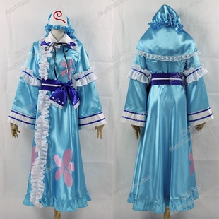 东方project东方幻想乡西行寺幽幽子动漫cosplay服装裙子衣服包邮
