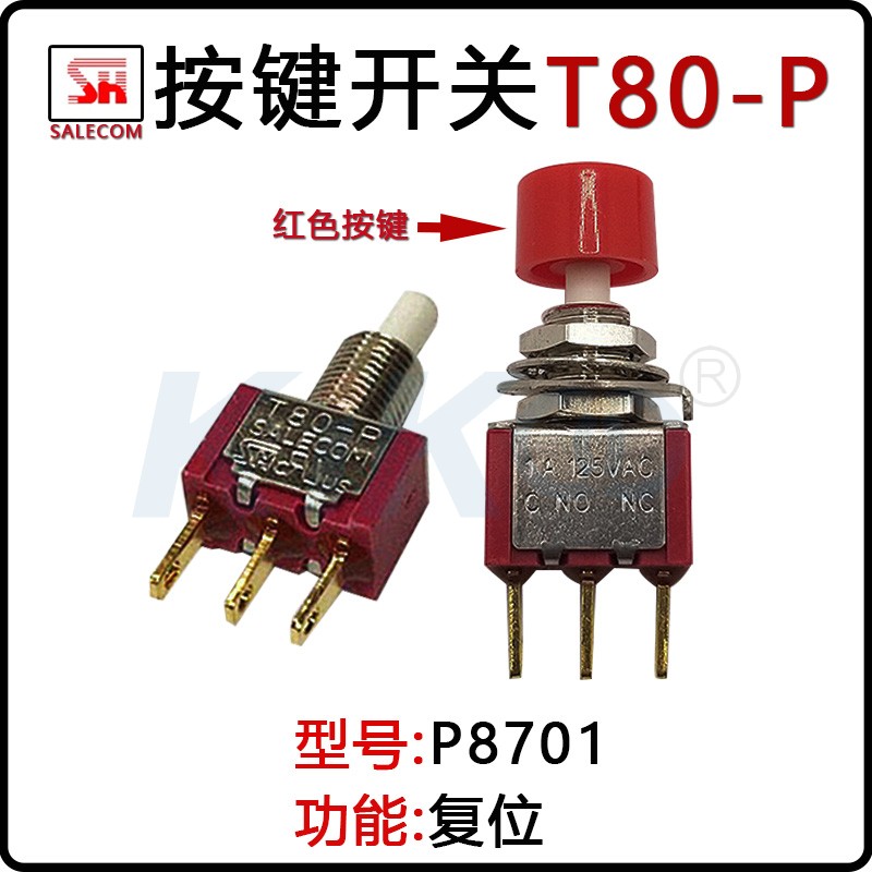 镀金脚按键开关SALECOM银触点