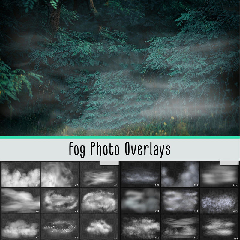 白色透明雾气烟雾云烟摄影后期溶图增效png免抠图透明设计ps素材