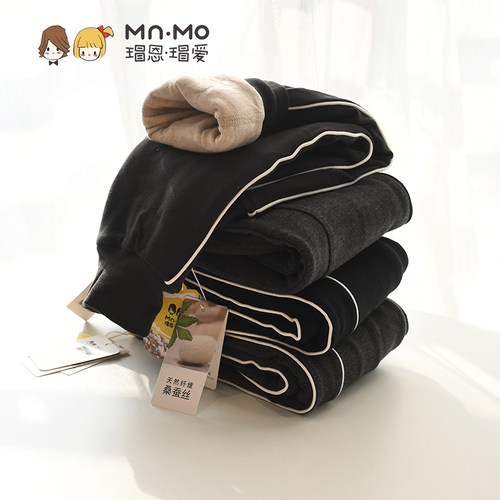 瑁恩瑁爱蚕线绒保暖加厚裤子