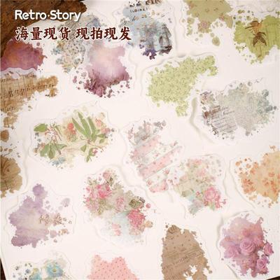 RetroStory彩晕手账贴纸6款