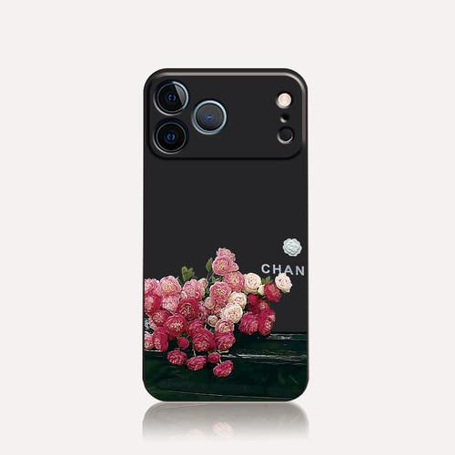一朶午荷17air iPhone16Promax/15手机壳苹果14软7保护套8plus磨砂mini全包XR/13/12原创小众卡通清新精孔