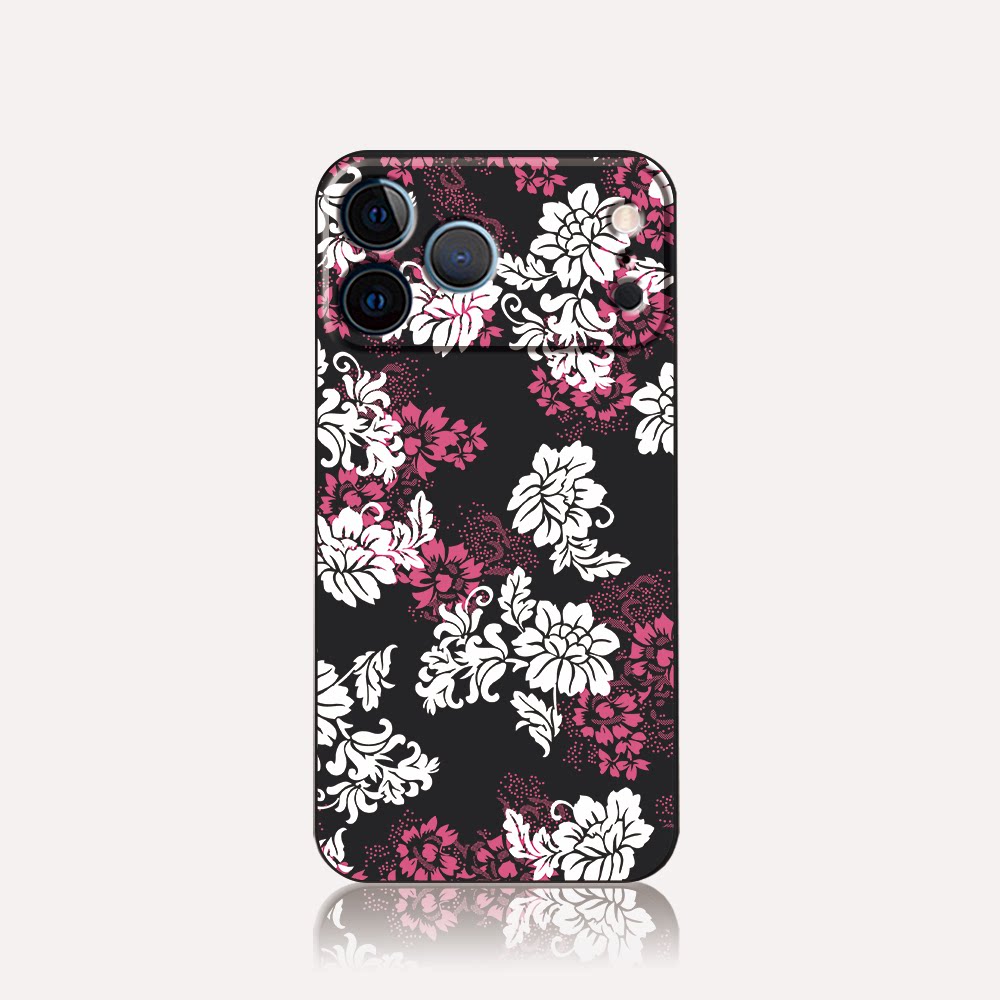 一朶午荷iPhone17air手机壳16软硅胶磨砂浮雕苹果15Promax/14Plus13/12/11小米华为Pura荣耀OPPO防摔花朵