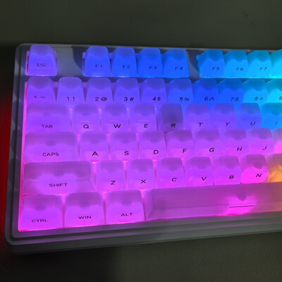 119键小全套侧刻字符PC透明