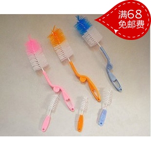 特价专柜正品 婴儿奶瓶+奶嘴套装刷专用清洁刷 尼龙刷