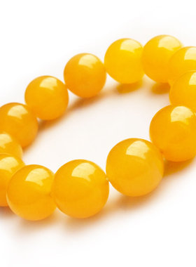 黄色玉髓生日礼物天然玛瑙手链