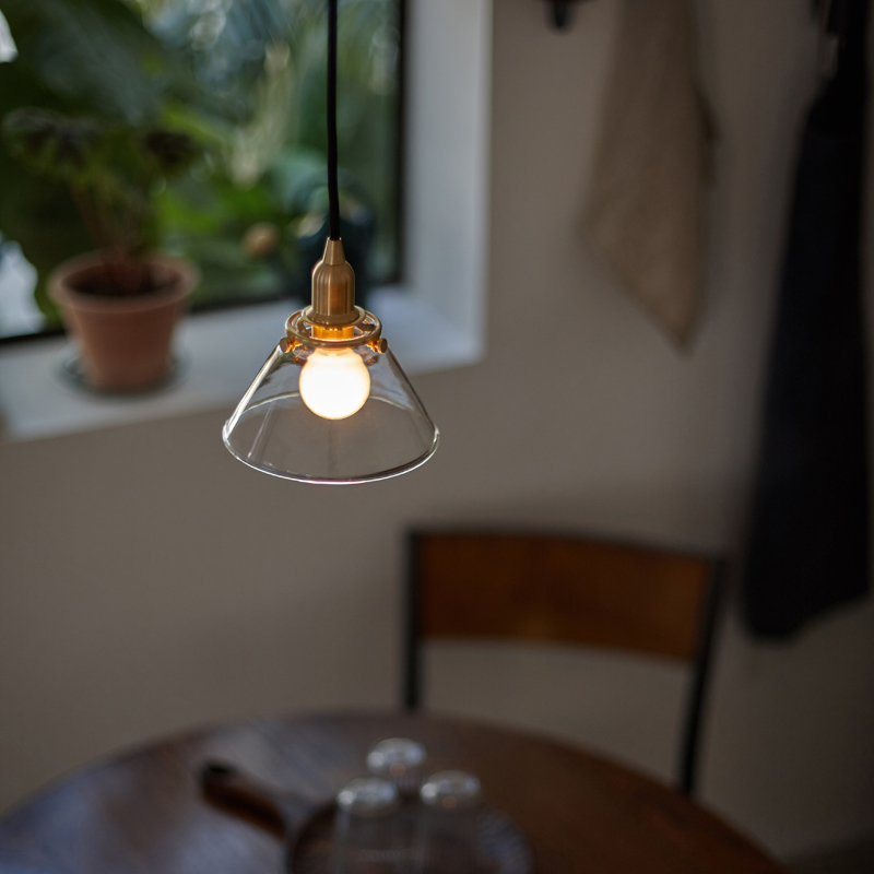 alotof黄铜玻璃吊灯 吧台小餐灯