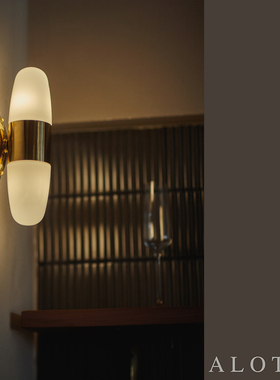 黄铜时代/ALOTOF  镜前灯 黄铜精铸复古双头壁灯