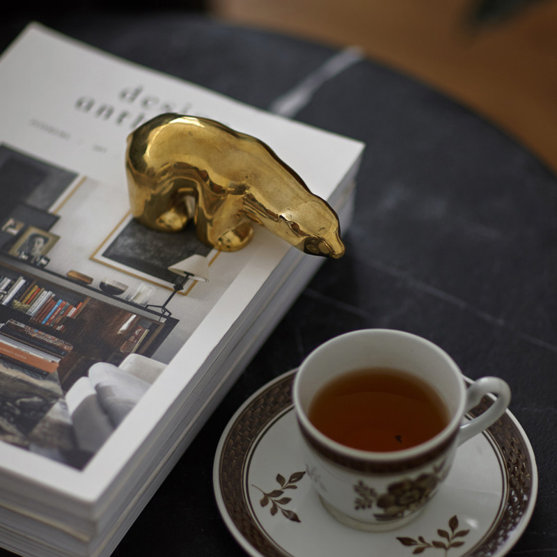 alotof 礼物 黄铜浇铸摆件 斯科斯比熊