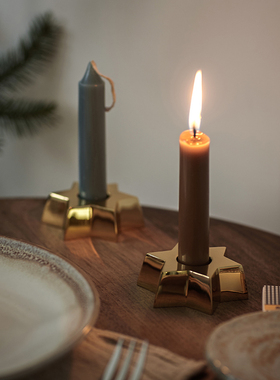 ALOTOF 黄铜复古星星烛台 Starry Night