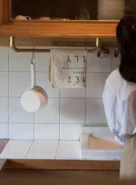 alotof 原创黄铜多用功能挂杆 北欧门拉手