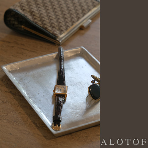 alotof手工铝餐厅复古置物盘