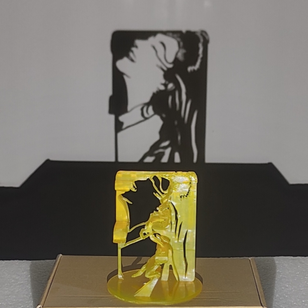 膺枝的生日礼物高精度双面立体人物镂空光影模型定制浪漫创意摆件