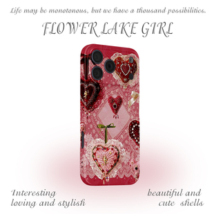 15畅享70软vivoS19硬iqooneo9苹果14 17promax手机壳华为pura70菲林小米14 心动 中古风甜酷爱心适用iPhone16