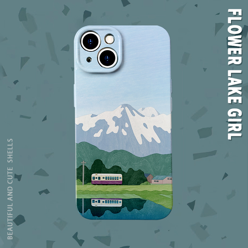 安卓iPhone菲林油画风景手机壳