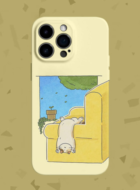【可爱打烊】沙发放松小猫适用iPhone17/16promax手机壳华为mate60软OPPOreon12vivoS20苹果14一加ACE3小米15