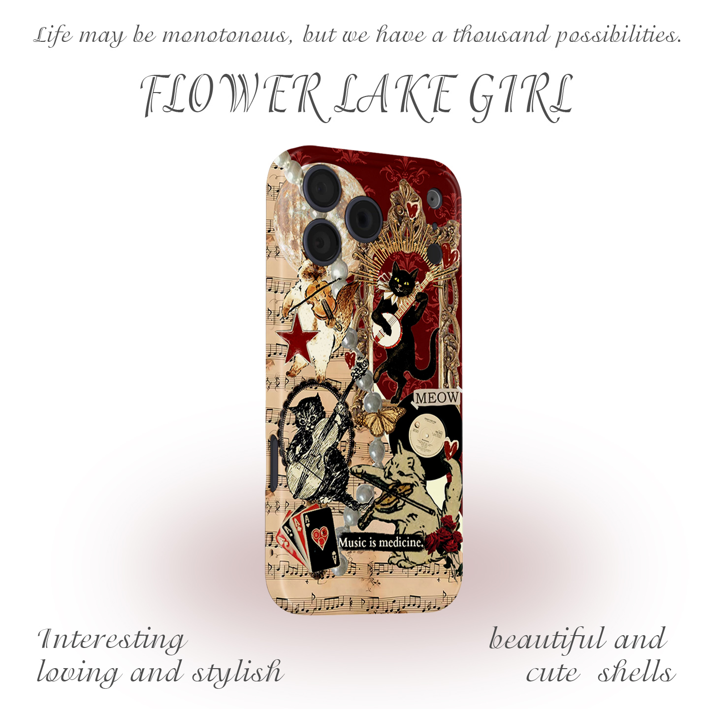 【废土乐队】朋克艺术猫咪适用iPhone17/16pro手机壳华为pura70小米15畅享70vivoS19软iqooneo9苹果13荣耀200