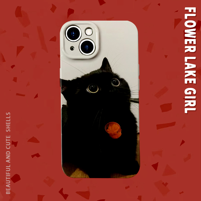 安卓iPhone菲林天使黑猫手机壳
